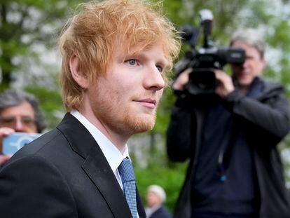 Ed Sheeran tras ganar su juicio este jueves en Nueva York.