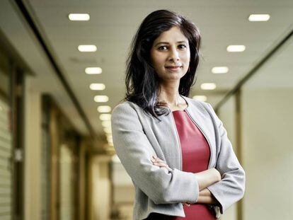 Gita Gopinath, economista jefa del FMI. 