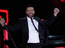 Ricky  Martin, durante un concierto en 2017.