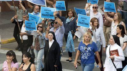 Monjas y abogados, juntos en la 'Marcha por la vida' el sábado en San Miguel de Tucumán.