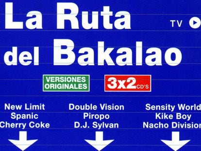 Portada del recopilatorio &#039;La Ruta del Bakalao&#039; (1999, Vale Music).