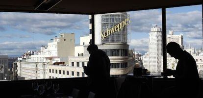 Vistas desde la novena planta de El Corte Inglés, donde están los nuevos establecimientos.