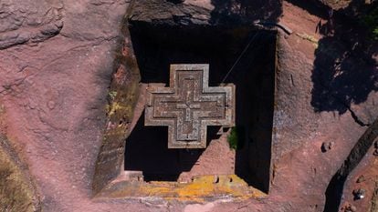Las iglesias esculpidas en roca de Lalibela (Etiopía).
