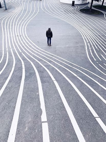 La zona peatonal Superkilen en Nørrebro, Copenhague, obra de BIG Architects y Superflex.