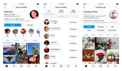 Posibles opciones para el cambio de perfiles de Instagram