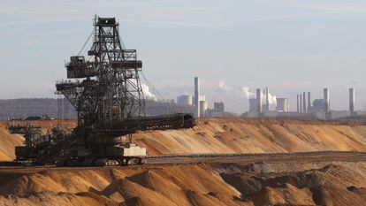 Una mina de carbón a cielo abierto cerca de Colonia (Alemania).