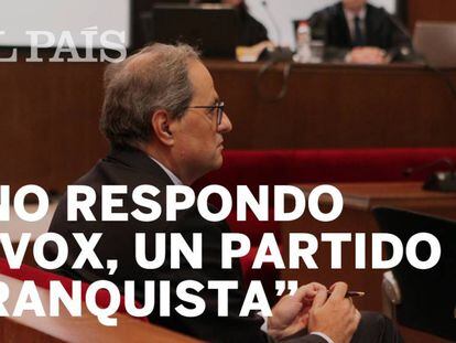 En vídeo, el rifirrafe entre Quim Torra y el juez.