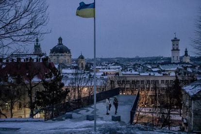 Un mirador en la ciudad ucrania de Lviv, el pasado mes de febrero.
