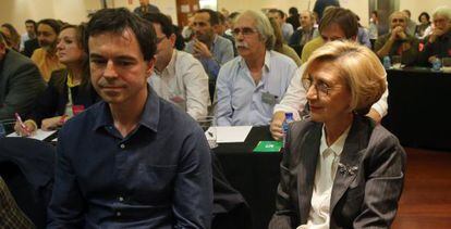 Herzog y Díez, en la reunión del Comité Político de UPyD el 28 de marzo.