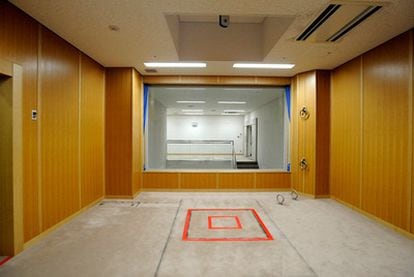 Por primera vez, medios japoneses han podido entrar en la cámara de la muerte en el penal de Tokio. En la imagen la sala de ejecuciones.