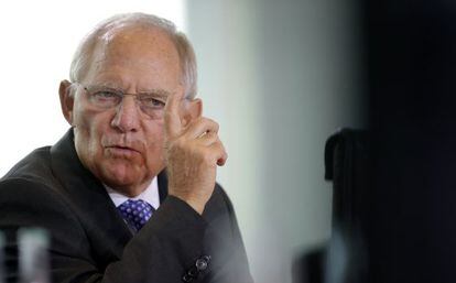 El ministro de Hacienda alemán, Wolfgang Schäuble, en una reunión del Gobierno en Berlín el pasado mes de noviembre.