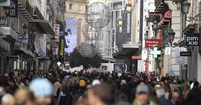 Imagen de la calle Preciados en la campaña navideña de 2014.