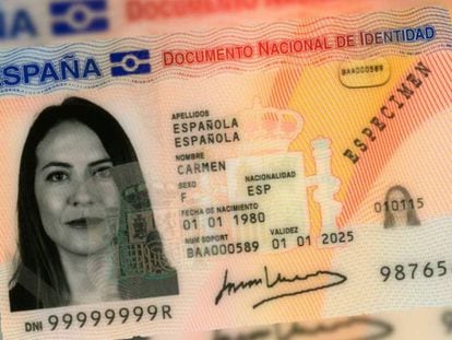 Documento Nacional de Identidad de España.
