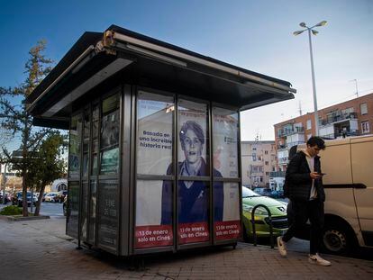 Quiosco cerrado que se alquila o traspasa en Madrid.