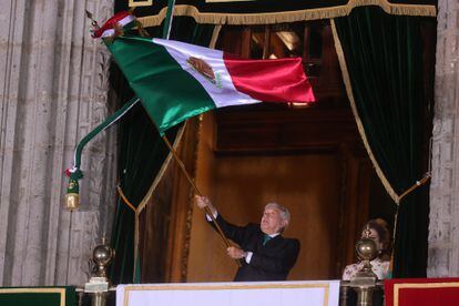 El presidente López Obrador en la conmemoración de la independencia de México el pasado 15 de septiembre.