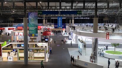 Tercera jornada del Mobile World Congress en el recinto de Fira de Barcelona de L'Hospitalet.