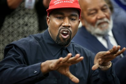 Kanye West, en un encuentro con el expresidente Donald Trump en la Casa Blanca en octubre de 2018.