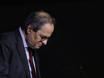El expresidente catalán, Quim Torra, en una imagen de archivo.