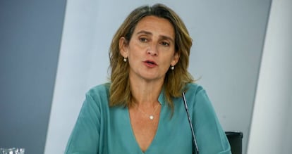 La vicepresidenta tercera y ministra para la Transición Ecológica y el Reto Demográfico, Teresa Ribera.