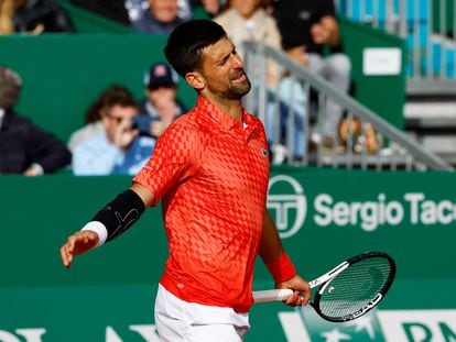 Novak Djokovic, el pasado 13 de abril durante un partido en el Masters 1.000 de Montecarlo.