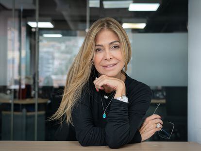 La periodista Diana Calderón, en Bogotá, el 9 de febrero de 2024.