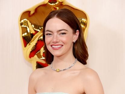 Emma Stone, a su llegada a la alfombra roja.