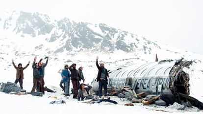 Un momento de 'La sociedad de la nieve', de J. A. Bayona. 