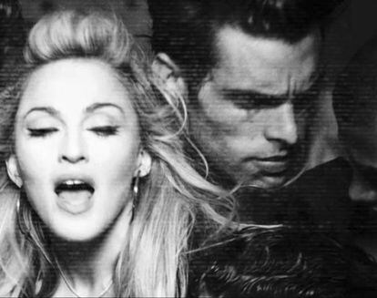 Fotograma del v&iacute;deo de &#039;Girl gone wild&#039;, con Jon Kortajarena y Madonna.