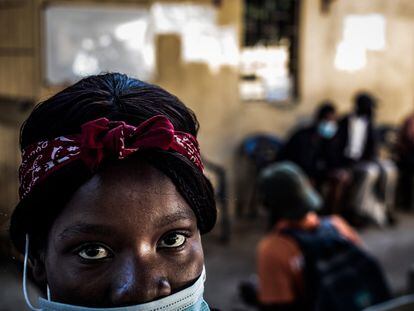 Una usuaria del servicio de metadona en Mozambique.