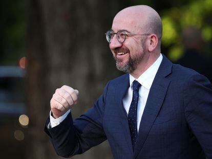 El presidente del Consejo Europeo, Charles Michel, el jueves en Varsovia.