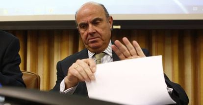 El ministro de Econom&iacute;a, Luis de Guindos.