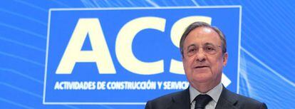 Florentino P&eacute;rez, presidente de ACS, el primer accionista de Saeta Yield. 