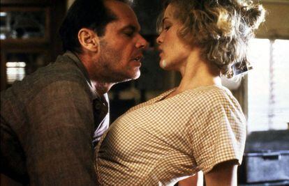 Los actores Jack Nicholson y Jessica Lange, en 'El cartero siempre llama dos veces' (1981).