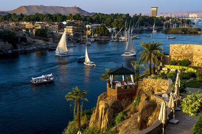 El Nilo, a su paso por la ciudad egipcia de Asuán.