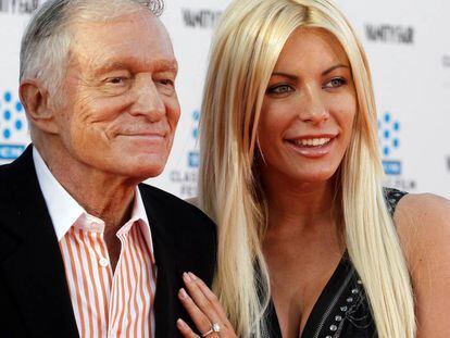 Hugh Hefner y Crystal Harris, en una imagen de 2011.