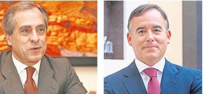 Antonio Fernández, presidente de Ahorro Corporación, y Gonzalo Chocano, consejero delegado de la firma.
