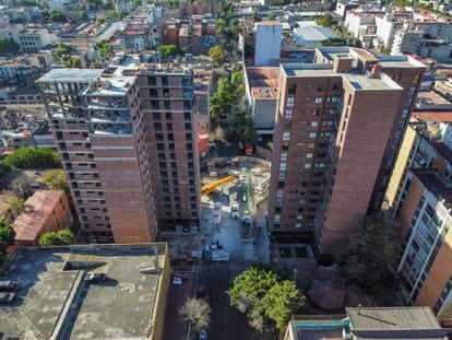 Un grupo de edificios en Ciudad de México, que alberga a más de nueve millones de personas.