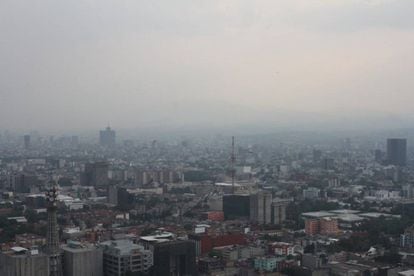 Amanecer en la Ciudad de México.