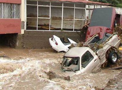 Daños causados por las lluvias en la localidad de El Parral, donde tres personas murieron