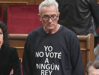 El diputado Diego Ca&ntilde;amero, en una sesi&oacute;n del Congreso hace un a&ntilde;o.