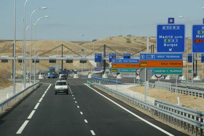 Vista de la autopista Radial 2 en Madrid. 