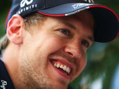 Vettel, en el circuito de Sepang. 