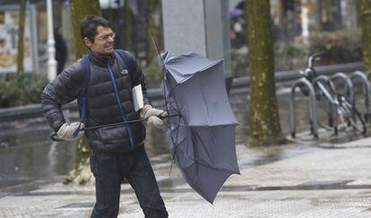 Viento en Donosti.