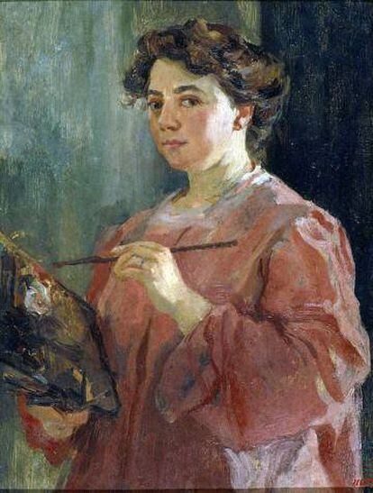 Autorretrato de Lluïsa Vidal.