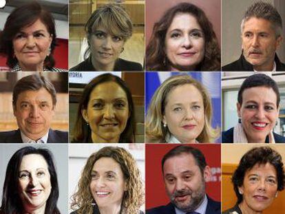 Carmen Calvo, Margarita Robles, José Luis Ábalos y Josep Borrell son algunos de los ministros que acompañarán a Sánchez en su Ejecutivo