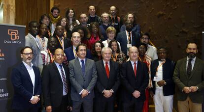 Participantes en el II encuentro de periodistas África-España, en Madrid.