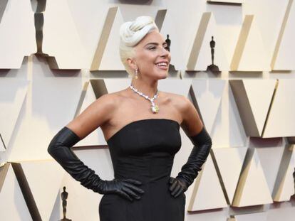 Lady Gaga, en la gala de los Oscar de 2019.