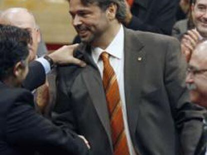 Ernest Benach, el día que fue elegido presidente de la Cámara baja del Parlament de Catalunya creada tras las elecciones autonómicas del 1 de noviembre de 2006.