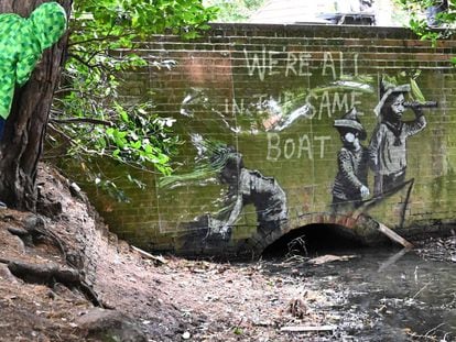 Las obras de Banksy aparecidas en los últimos días, en imágenes