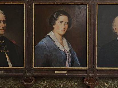 El retrato de Clara Campoamor ha sido recientemente incorporado a la galería de retratos del Ateneo de Madrid.